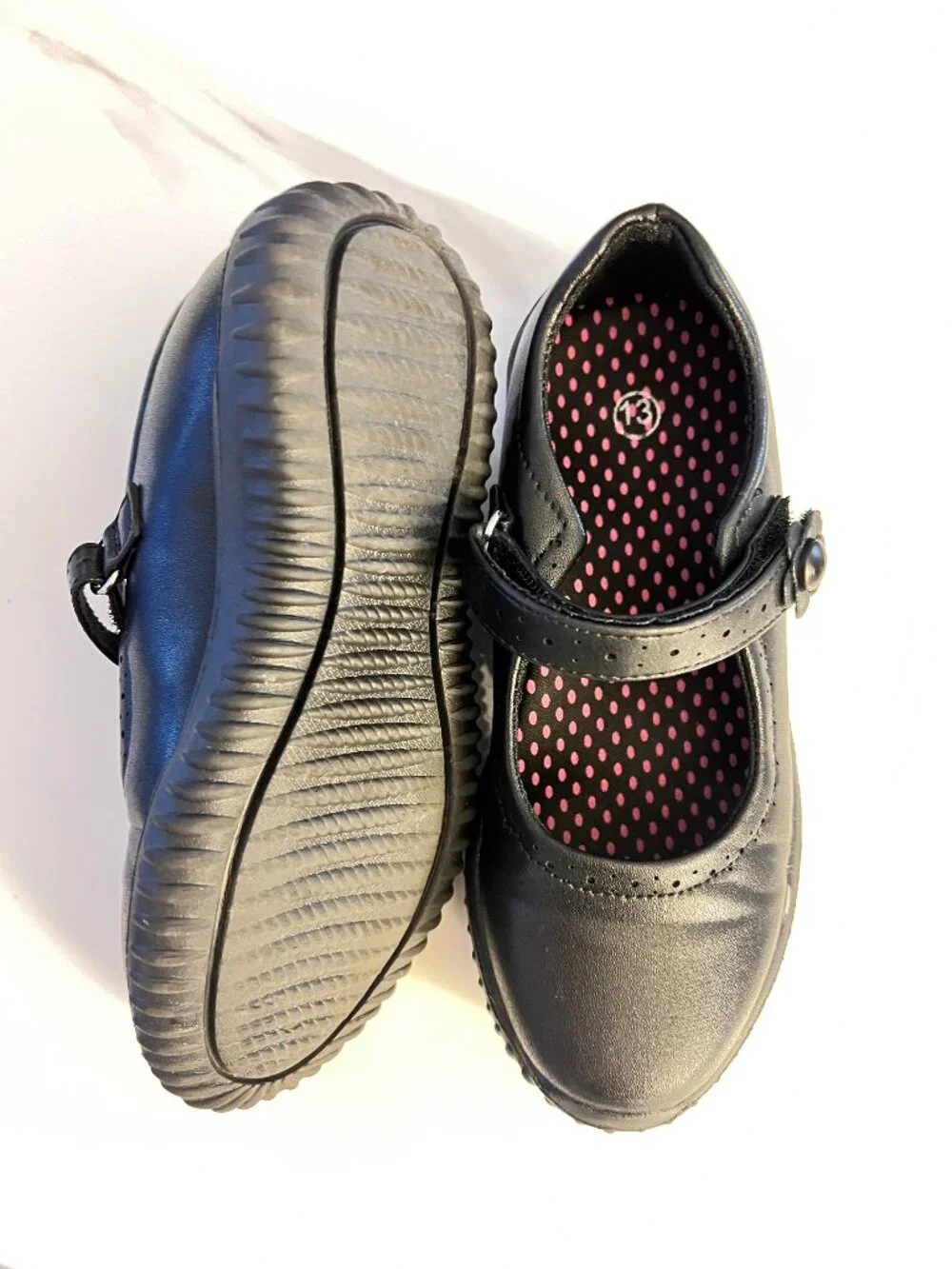 Girl's Mary Jane School Uniform Shoes | Black | Size 13